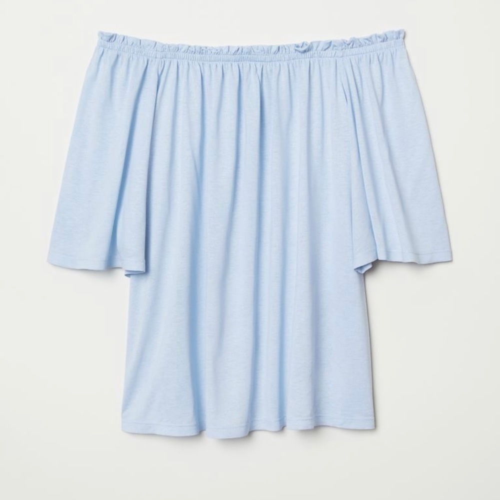 H&M Blouse Size 4 in Light Blue NWOT - Picture 7 of 7